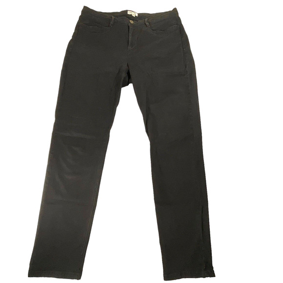 Orvis Womens Size 12 Jeans Black Stretch Mid Rise Soft Tapered Comfy Pockets - Picture 1 of 10